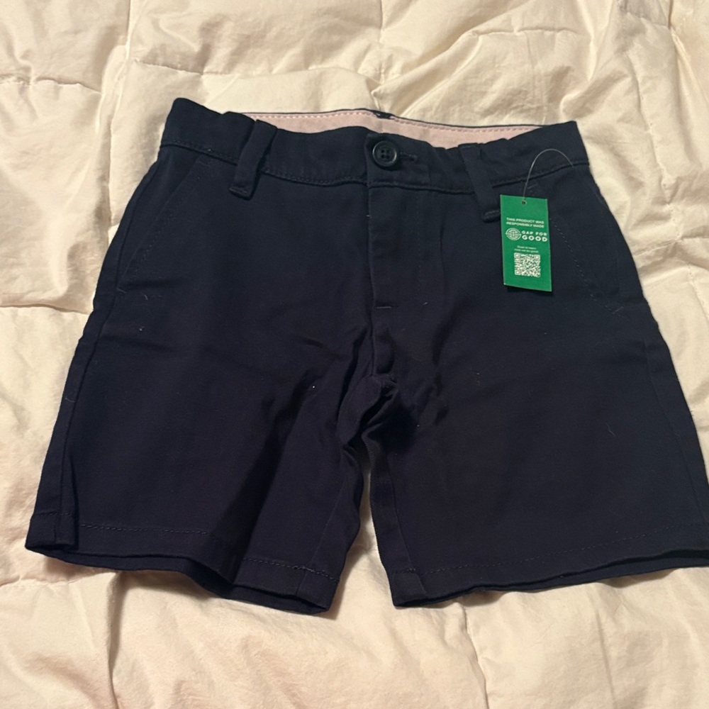 Kids Navy Stretch Chino Shorts